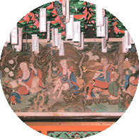 마하사 응진전 십육나한도 이미지