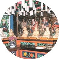 마하사 응진전 석조나한상 이미지